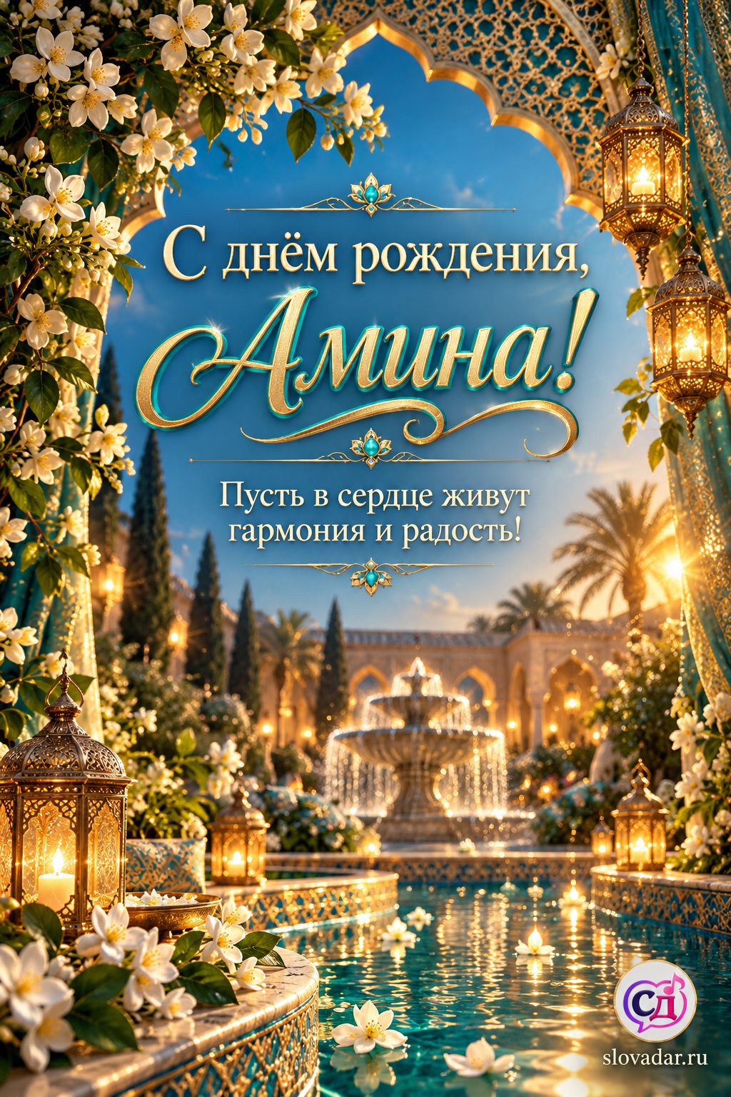 Амина с днём рождения