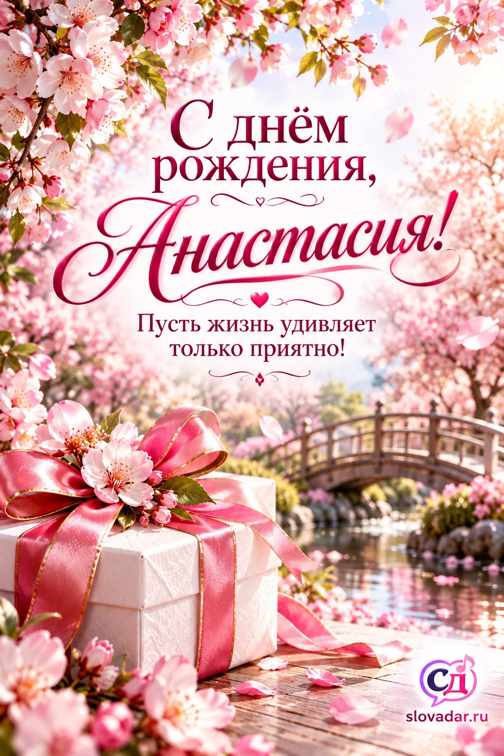 Анастасия с днём рождения