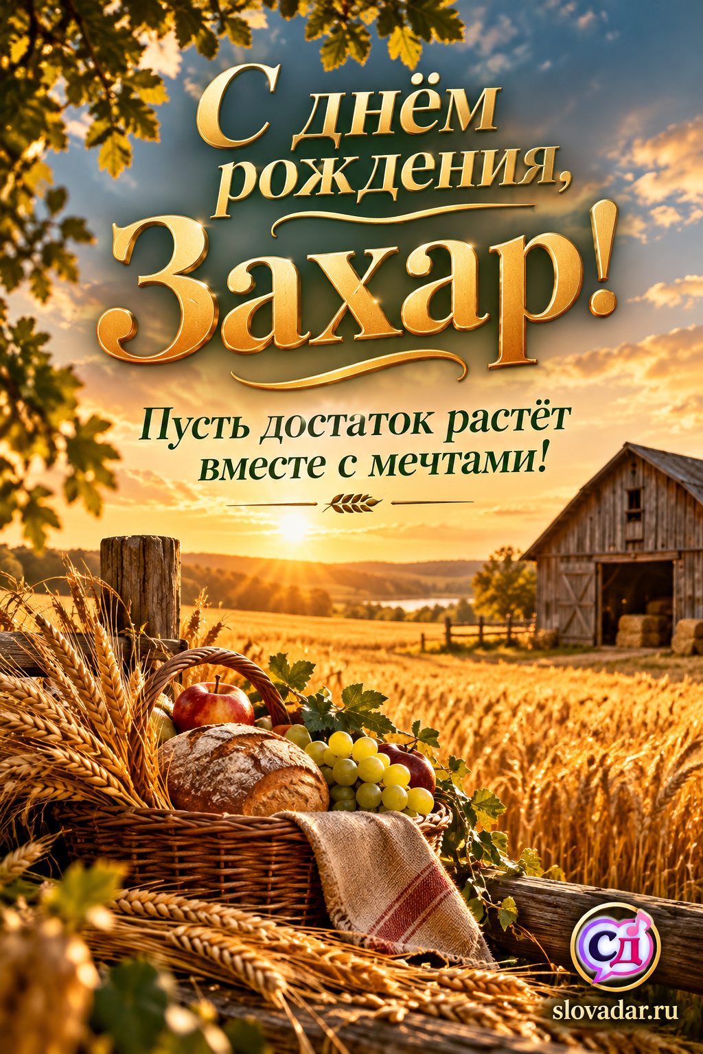 Захар с днём рождения