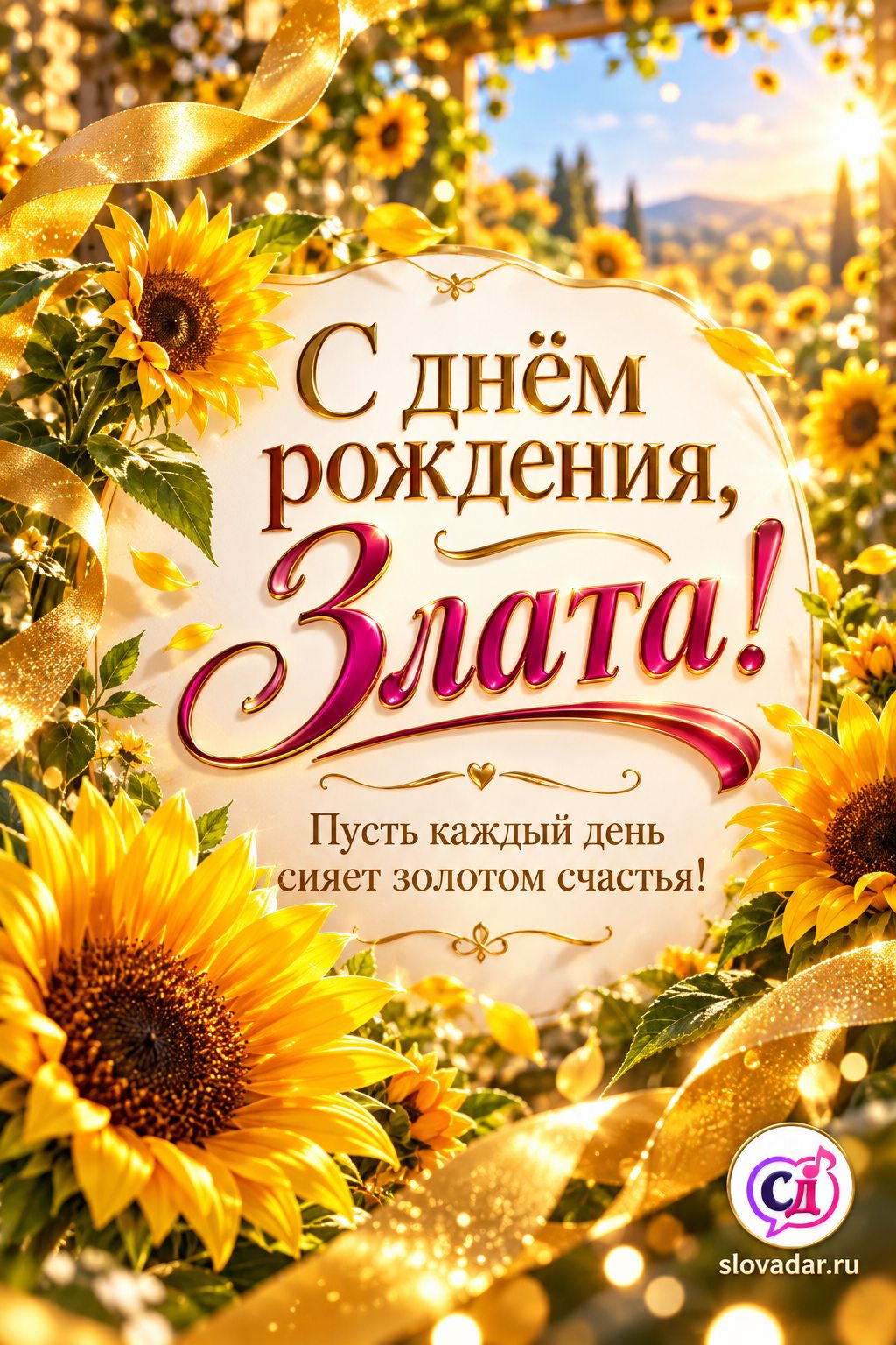 Злата с днём рождения