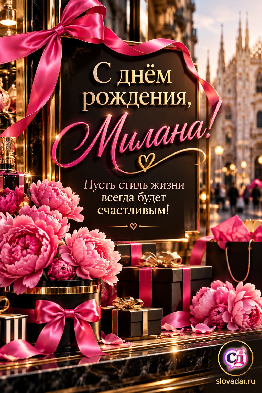 Милана с днём рождения