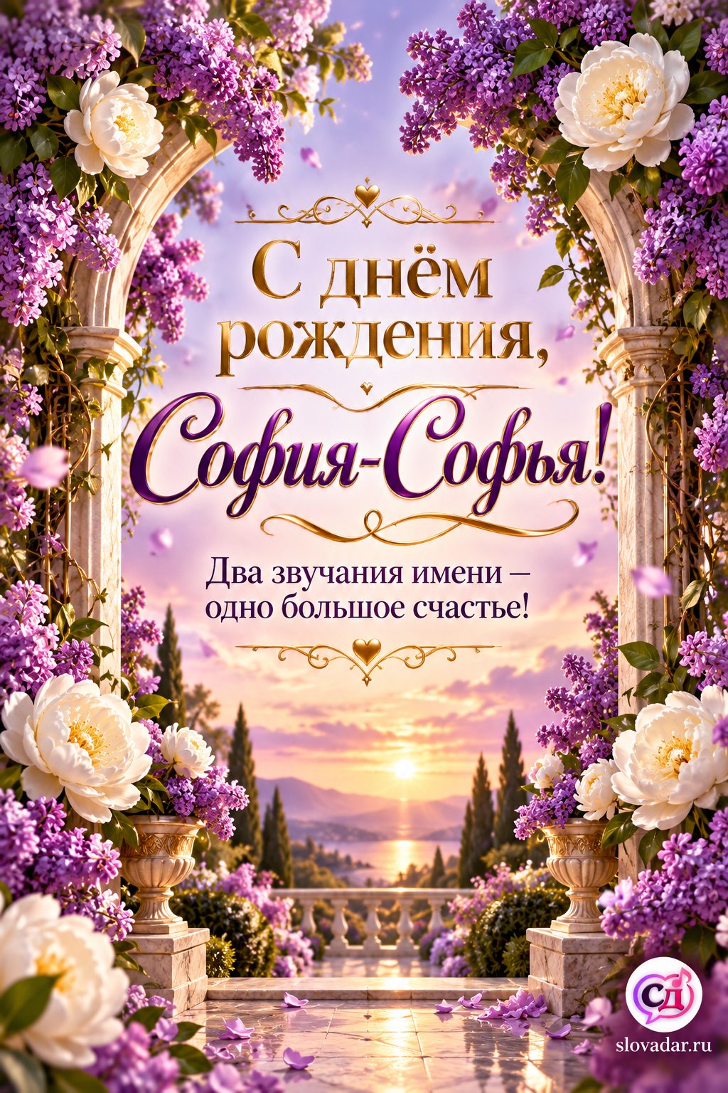 София-Софья с днём рождения