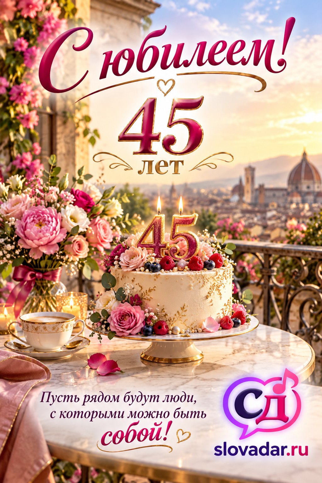 45 лет — С юбилеем 45 лет 07